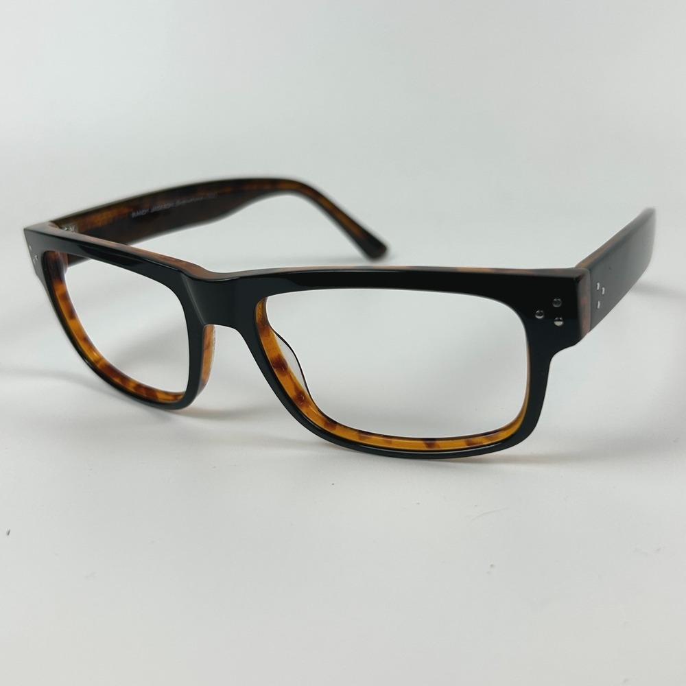 Randy Jackson Signature S925 Mens Eyeglasses Frame Black Full Rim 55-17-145 mm